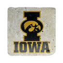 Iowa Hawkeyes I Logo over Iowa Stack