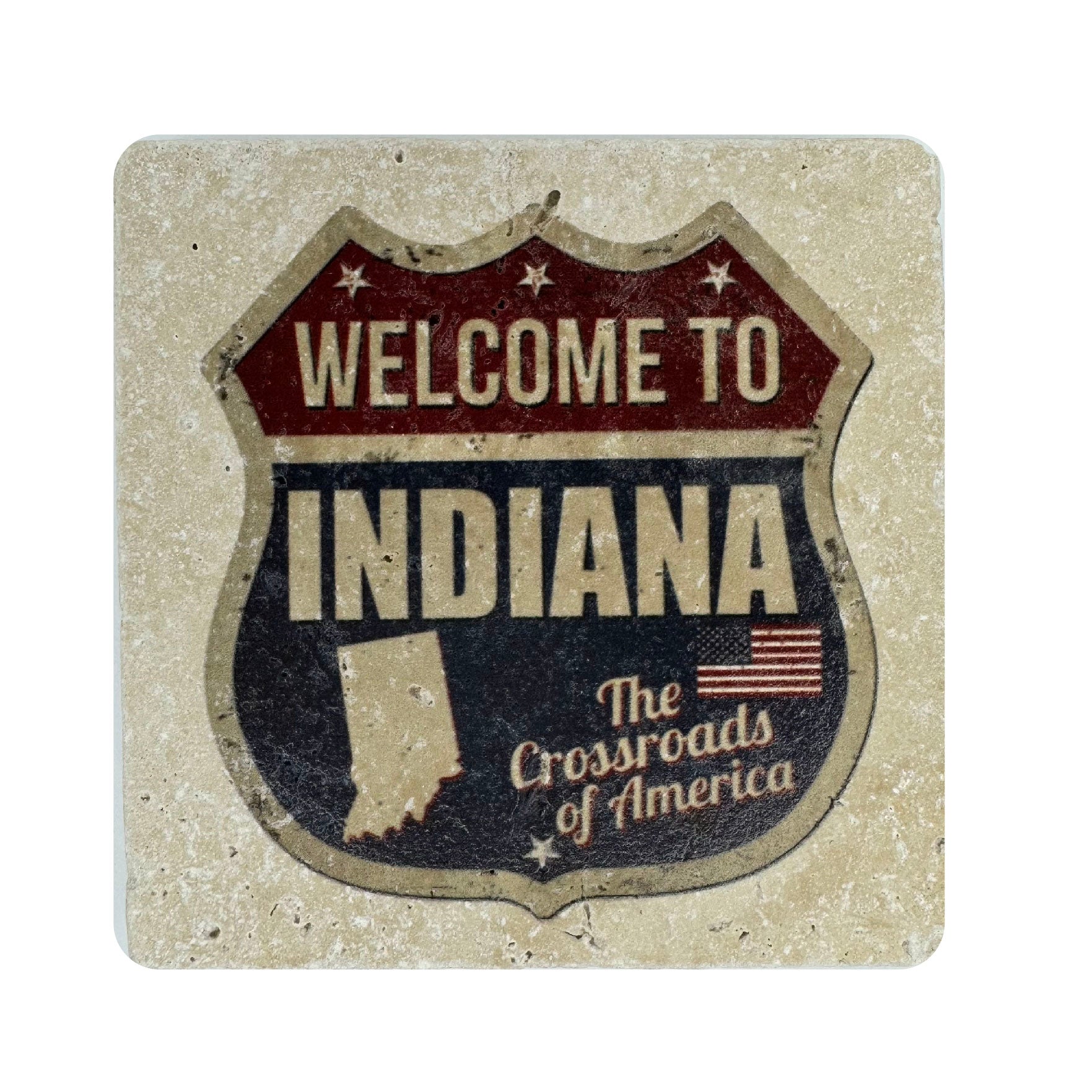 Indiana Road Sign Crossroads