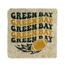 Wisconsin Green Bay Wavy w Football