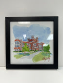 Oklahoma Sooners OU Evans Hall Polly Gentry Print