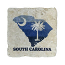 South Carolina Blue Shades Flag ov SC text