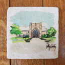 Notre Dame Eck Building Polly Gentry Coaster