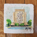 Notre Dame Touchdown Jesus Polly Gentry Coaster