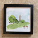 Kansas Jayhawks KU Campanile Print coaster