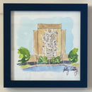 Notre Dame Touchdown Jesus Polly Gentry Print